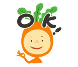 Hey, it's carrots. sticker #1256884