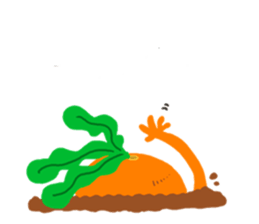 Hey, it's carrots. sticker #1256894