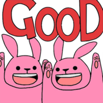 cat and rabbit sticker #1256965