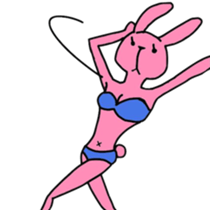 cat and rabbit sticker #1256970