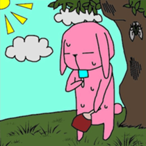 cat and rabbit sticker #1256971