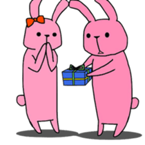 cat and rabbit sticker #1256978