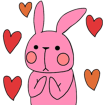 cat and rabbit sticker #1256998