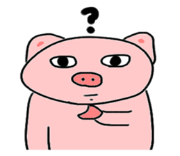 Feelings stamp of the pig sticker #1257566