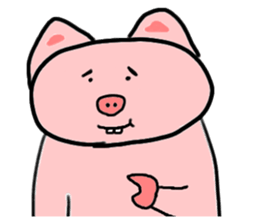 Feelings stamp of the pig sticker #1257569