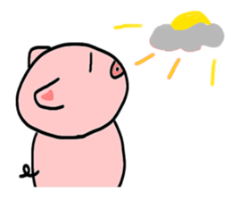 Feelings stamp of the pig sticker #1257570