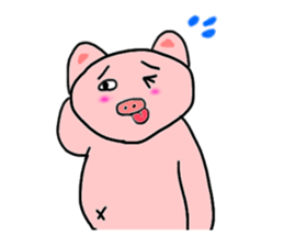 Feelings stamp of the pig sticker #1257576