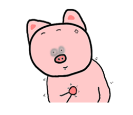 Feelings stamp of the pig sticker #1257579