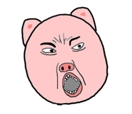 Feelings stamp of the pig sticker #1257588