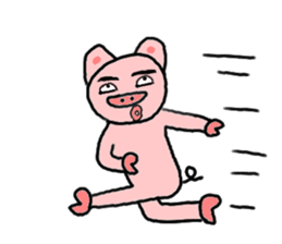 Feelings stamp of the pig sticker #1257598