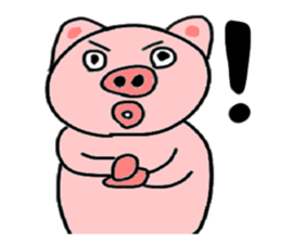 Feelings stamp of the pig sticker #1257600