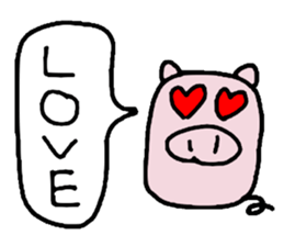 pig sticker #1258094
