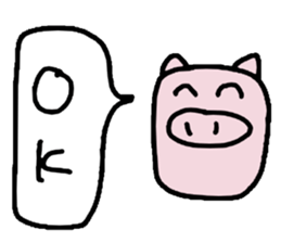 pig sticker #1258106