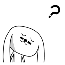 Dog rabbit sticker #1258207