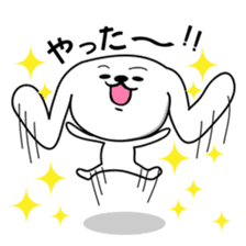 Dog rabbit sticker #1258209