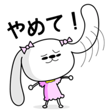 Dog rabbit sticker #1258211