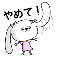 Dog rabbit sticker #1258211