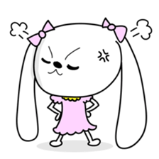 Dog rabbit sticker #1258212