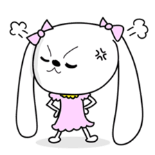 Dog rabbit sticker #1258212