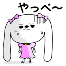 Dog rabbit sticker #1258215