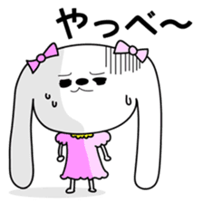 Dog rabbit sticker #1258215