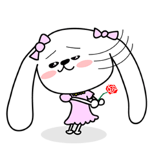 Dog rabbit sticker #1258216