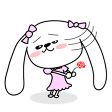 Dog rabbit sticker #1258216