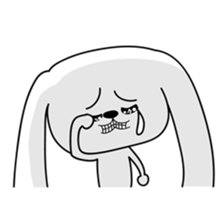 Dog rabbit sticker #1258224