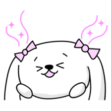 Dog rabbit sticker #1258225