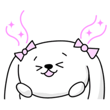 Dog rabbit sticker #1258225