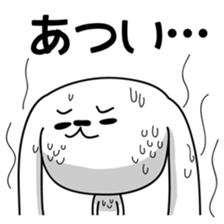 Dog rabbit sticker #1258229