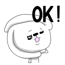 Dog rabbit sticker #1258231