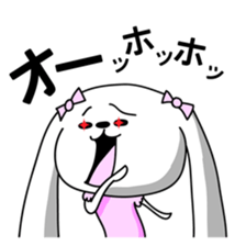 Dog rabbit sticker #1258233