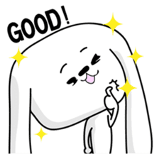 Dog rabbit sticker #1258234