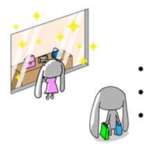 Dog rabbit sticker #1258236