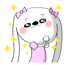 Dog rabbit sticker #1258237