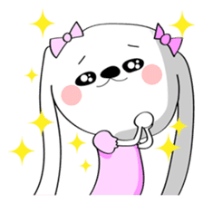 Dog rabbit sticker #1258237