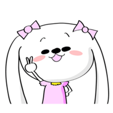 Dog rabbit sticker #1258239