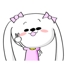 Dog rabbit sticker #1258239