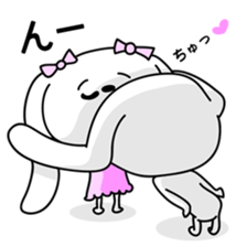 Dog rabbit sticker #1258240