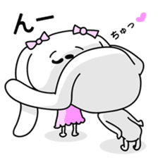 Dog rabbit sticker #1258240