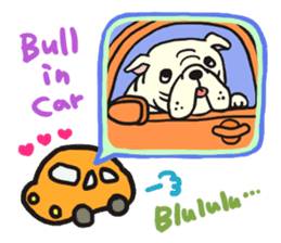 we love bulldog sticker #1258712