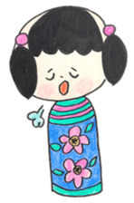 kokesi chan sticker #1259496