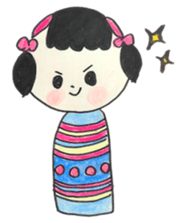 kokesi chan sticker #1259498