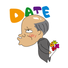 Japanese Bald old man sticker #1259962