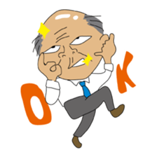 Japanese Bald old man sticker #1259965