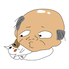 Japanese Bald old man sticker #1259969
