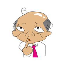 Japanese Bald old man sticker #1259971