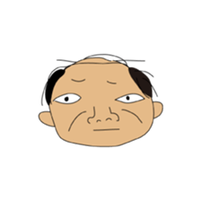 Japanese Bald old man sticker #1259978
