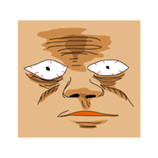 Japanese Bald old man sticker #1259981